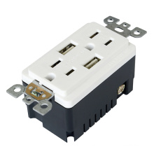 BAS15-2USB UL and CUL listed receptacle with USB